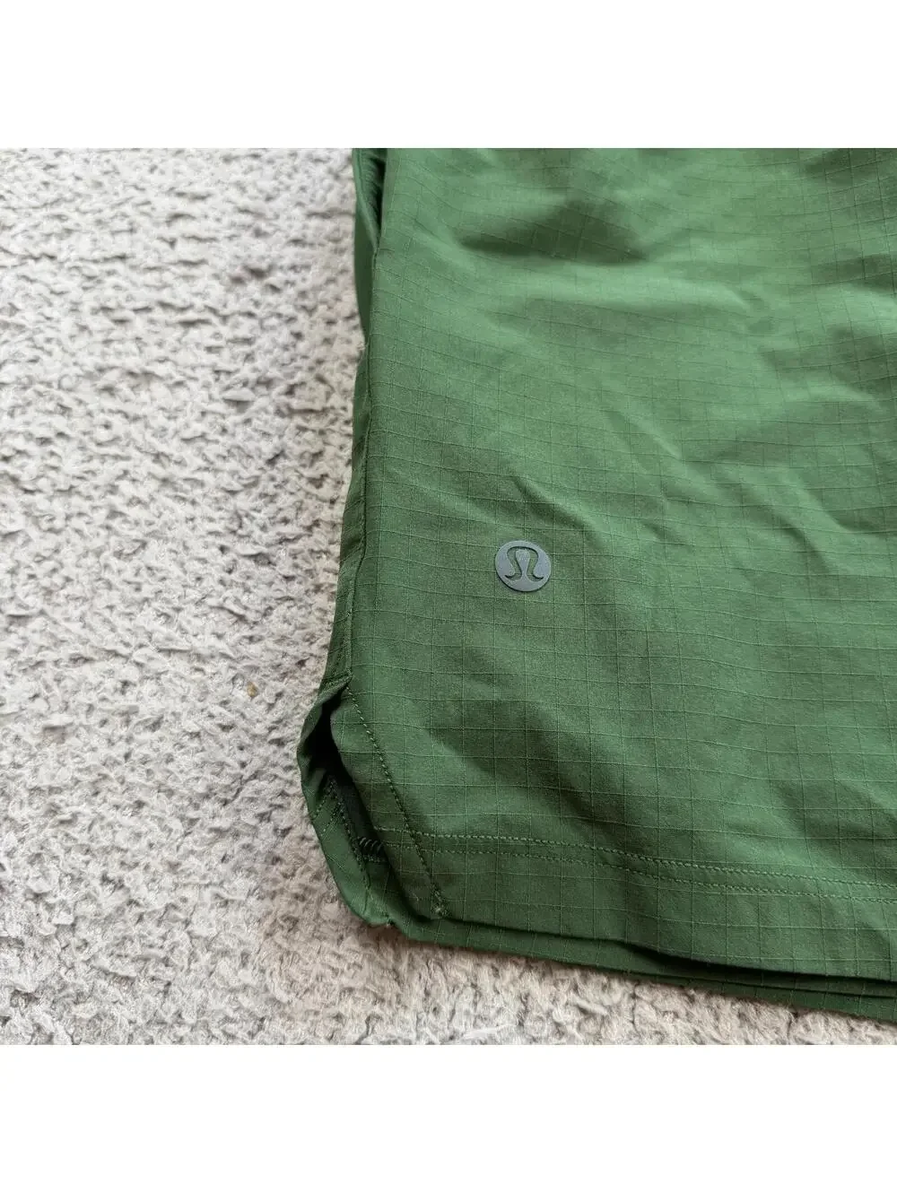 Lululemon Pace Breaker Lined Shorts Green Ripstop Athletic Running Shorts XS